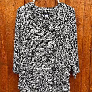 Black & White Blouse